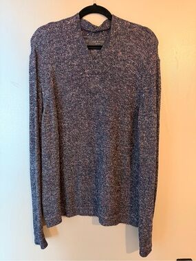 rag & bone Blue Speckled V-Neck Sweater
